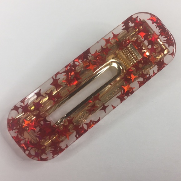 🔴5/$15🔴CLEARANCE Red Simple Hair Clip NEW - Picture 3 of 7